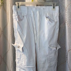 White Cargo pants